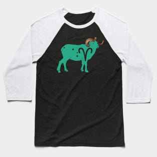 Aries (Jungle Green) Baseball T-Shirt